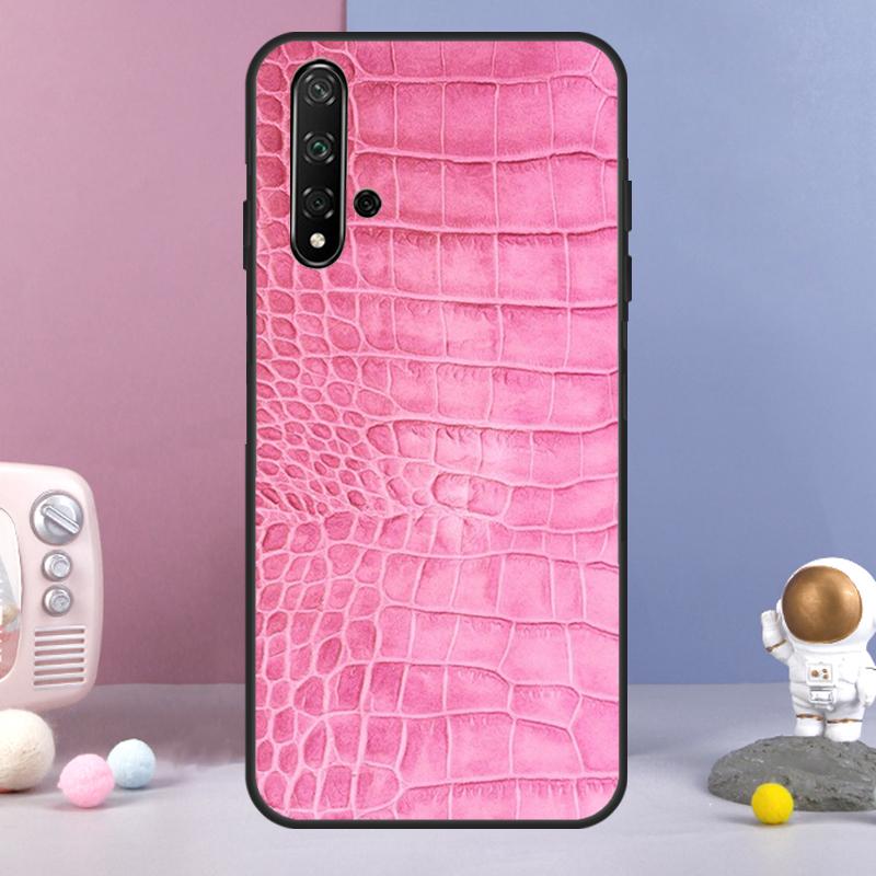 Crocodile Pattern Print Case For Huawei P40 Lite P20 P30 Nova 11 Pro 3i 7i 8i 11i Y91 Y60 Y70 Y61 Y90 9 10 SE Cover