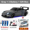 4WD RC Drift Car With LED Light 2.4G Radio 20KM/h High Speed Remote Control Racing Cars Vehicle Model Toy Gift for Boy Girl Kid