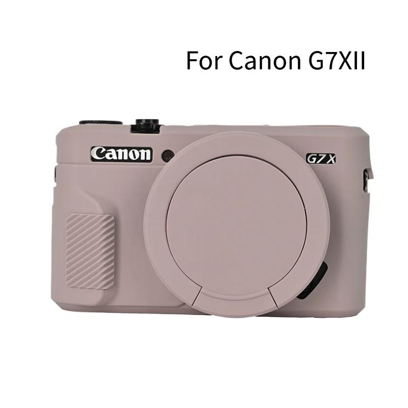 Měkký gumový silikonový kryt pouzdro G7X3 G7X2 Pro Canon Powershot G7XII G7X II G7X Mark 2 G7X Mark III G7XIII S ochranou objektivu
