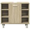4 piece bathroom furniture set in Sonoma oak wood based material