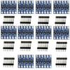 10 PCS Logic Level Converter Module, 4 Channel IIC I2C UART SPI, 3.3V-5V Bi-Directional for Arduino/ESP32