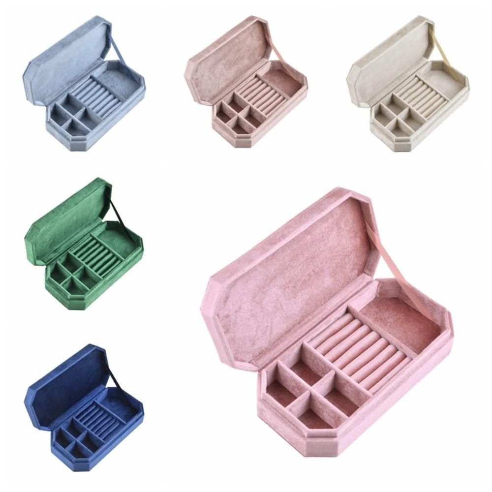 Large Capacity Velvet Jewelry Holder Bracelet Earrings Jewelry Storage Case  Outdoors
