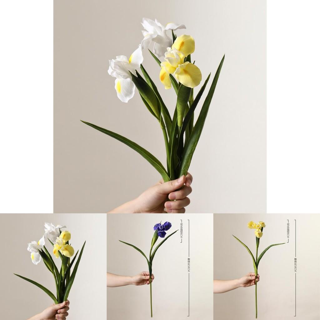 Realistic Pu Irish Iris Flower For Outdoor Events Home Office Decoration Gift