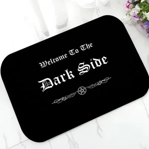 1Pc Letter Print Welcome Door Mat Washable Indoor Outdoor Black Home Decor Carept for Living Room Kitchen Balcony Bathroom Rugs