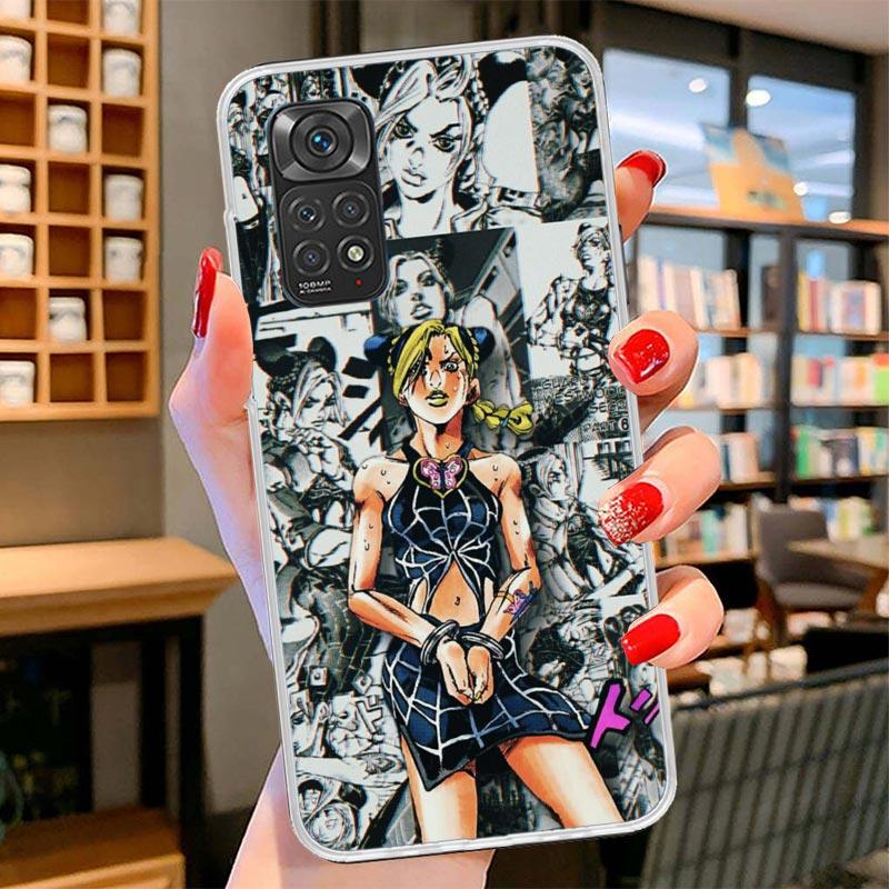 JoJo Bizarre Adventure Anime Cover Phone Case For Xiaomi Redmi Note 15 14 13 12 11 10 Pro Plus 14S 12S 11S 11T 11E 10S Soft Fund