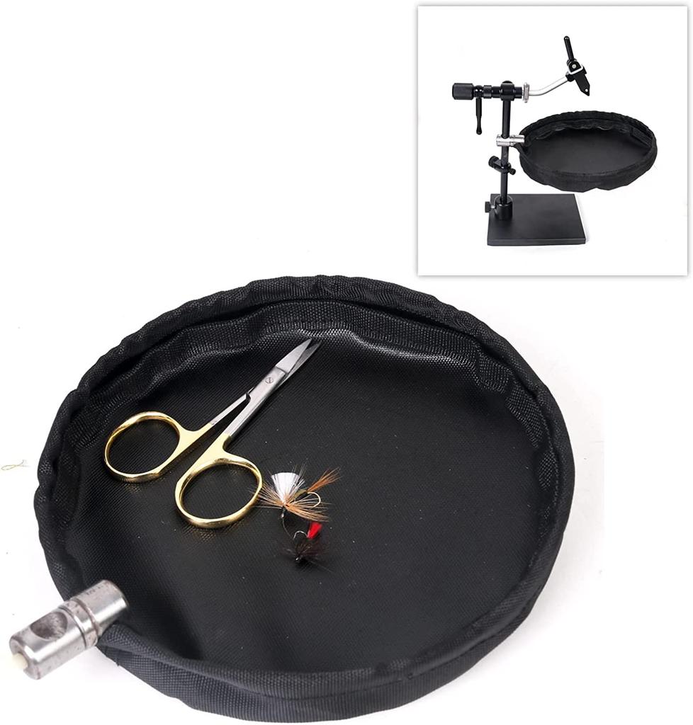 M MAXIMUMCATCH Maxcatch Rotating Fly Tying Vise Super Vise (Black (FTWB-Fly Tying Trash Can))