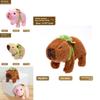 Cute Capybara Plush Toy With Walking Sound Features For Kids Playing And Gift Giving