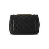 Tory Burch TB-Willa Plaid Quilted Flap Chain Leather Shoulder Crossbody Bag Large Women Bags Black 148244-001