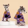 Cross-border Halloween Print Pet T-shirt for Small/Medium Dogs & Cats - Spring/Autumn Two-legged Casual Wear