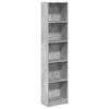 VidaXL Bookcase Concrete Grey 40x24x176 Cm Engineered Wood, Bookshelf, Book Holder, Book Support, Cabinet of 857795