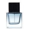 Square Frosted Thick Bottom Glass Perfume Bottle with Bayonet Press Dispenser, Portable Sample Size for Men's Fragrance.