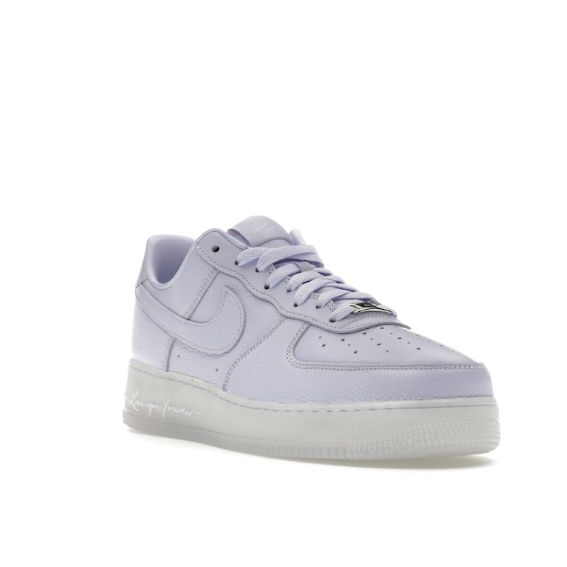 Nike NOCTA X Air Force 1 Low Certified Lover Boy - Palest Purple Unisex Sneakers Cobalt-Tint Metallic-Silver CZ8065-500