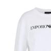 Emporio Armani Ss23 Letter Print Crew Neck Long Sleeve Sweatshirt Women Sweatshirt White 8N2M9E2J49ZF109