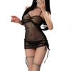 Xianyi Sexy Lingerie Nightclub Women's Uniform Bed Passion Clothes Sexy Perspective Cheongsam Free-to-take Set 310