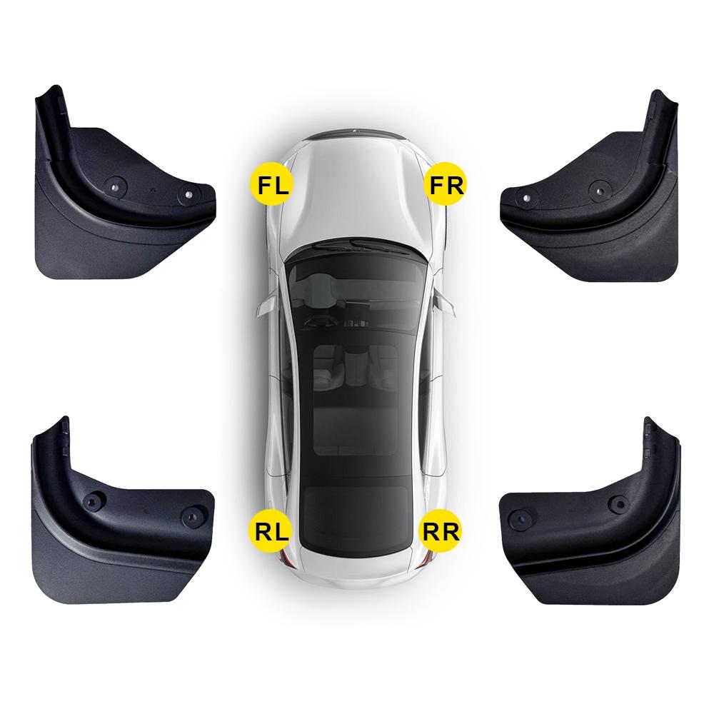 Wheel Fender Mudflaps For Tesla Model Y L YL 2026 LWB Long Wheelbase Exterior Upgrade Protective Splash Guards Set 4PCS