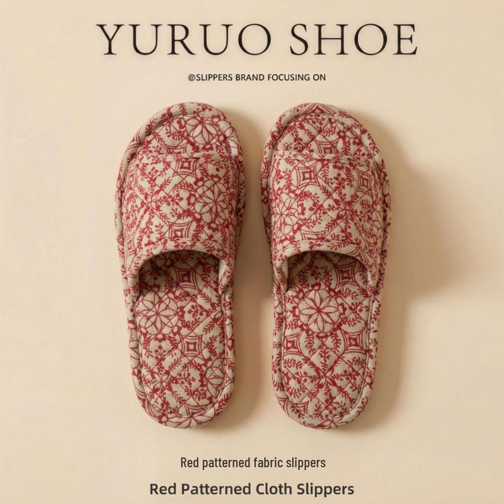 2025 Unisex Linen Slippers: Silent, Non-slip Cotton for All Seasons, Ideal for Home and Indoor Wooden Floors.