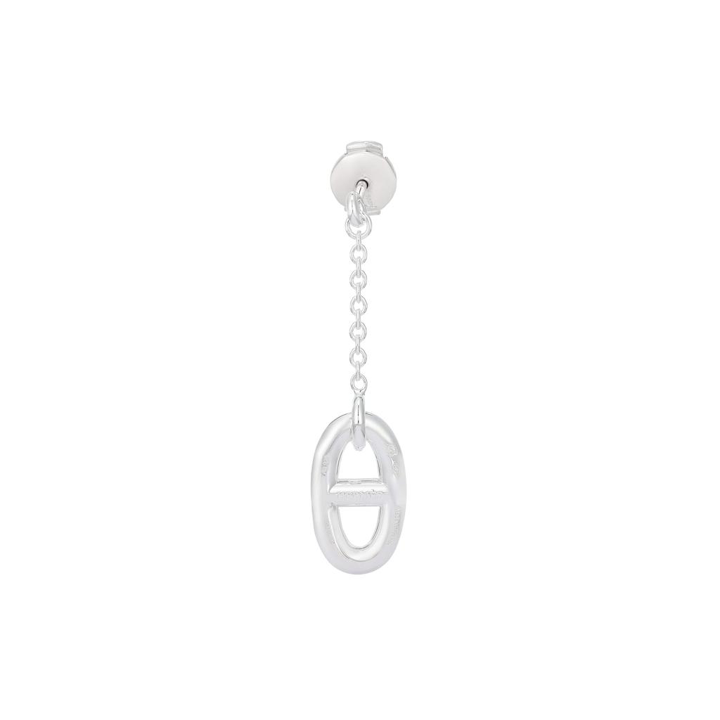 HERMES 925 Sterling Silver Earrings Women's Silver H108618B-00