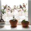 Good-60X25cm Flowers Branches Birds PVC Window Stickers Glass Self Adhesive Wall Sticker Home Bedroom Living Room Decoration