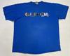 VINTAGE California Logo Graphic T-shirt Men XL Blue Short Sleeve 90s
