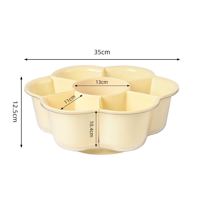Multi-Functional Rotating Flower-Shaped Hot Pot and Vegetable Drain Basket