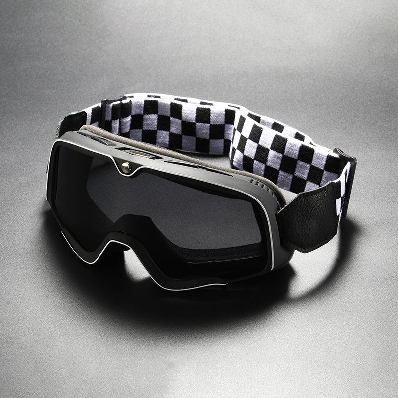 Motorcycle ski goggles, Harley off-road riding goggles, windproof and sandproof motorcycle helmet goggles, strap-on goggles, bubble goggles
