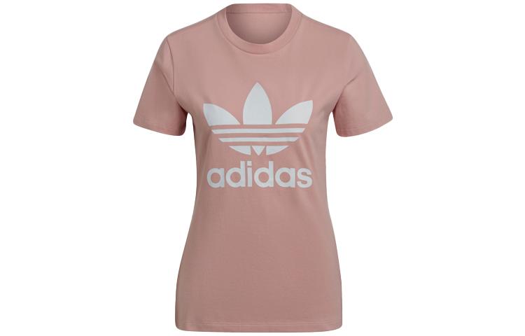 Adidas Originals ADICOLOR CLASSICS TREFOIL SS22 Set in Sleeve T Shirt Women s Pink HJ9603 32