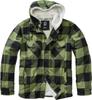 Winter Jacket Brandit Lumberjacket Hooded Black/olive
