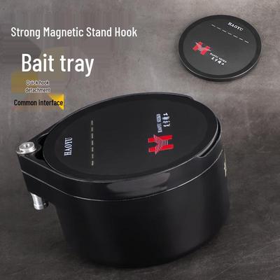 Conjunto Universal de Bandeja Magnética para Iscas de Pesca e Tigela de Mistura
