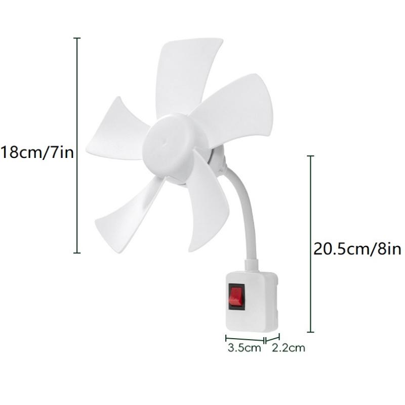 5 Leaves Small Cooling Fan Home Socket Fan Desktop Electric Fan For Kitchen Bedroom Dormitory Living Room Study Table Fans