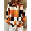 3D Patchwork Color-Printed Fashion Women's Shirt Loose Fit Ladies Blouses Tops New Spring Summer Casual Long-Sleeve Shirt