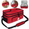Travel Medicine Bag with Lockable Zippers Travel Emergency Kit Medication Organizer Medication Travel Case for Home Travel