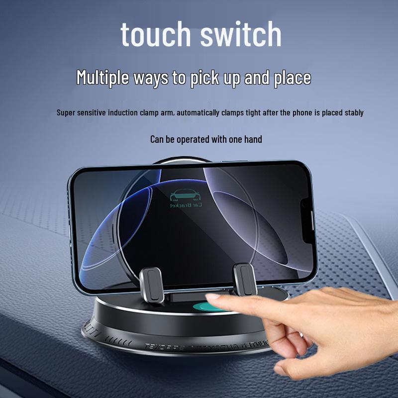 Smart Induction Multifunction Car Phone Holder - Non-slip Dashboard Mount for Navigation