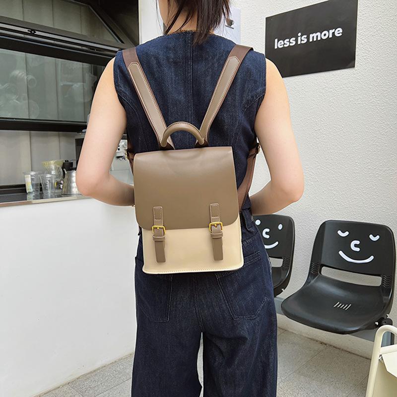 Fashionable Simple Backpack Female College Student Backpack Spring and Autumn New Large Capacity Backpack Travel Backpack