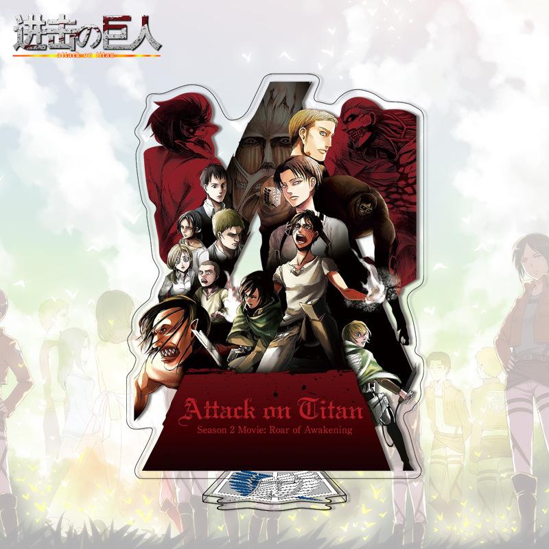 On Attack Titan Acrylic Stand 41-80 Anime Figure Custom Made Drop Shipping Distributor Merchandise For Kids Adults Children's Birthday Gift Holiday