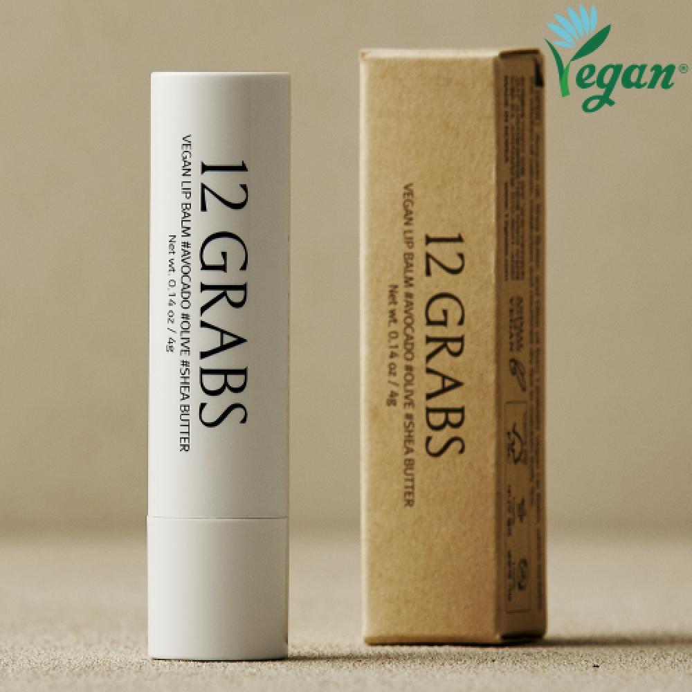 

12grabs Avocado Vegan Lip Balm 4g NONE