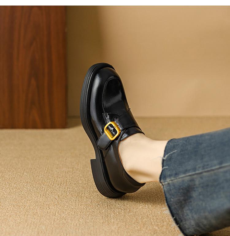 Spring Thick-soled Loafer Shoes for Women