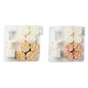 Plastic Moon Cake Molds Set 4 Stamps 3D Rabbit Pattern Cookie Stamps Pastry Hand Press Tool for Baking Enthusiasts