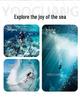 Magnetic Waterproof Case for DJI Action 6: 60m Deep Underwater Protective Cover with Vertical & Horizontal Quick Release