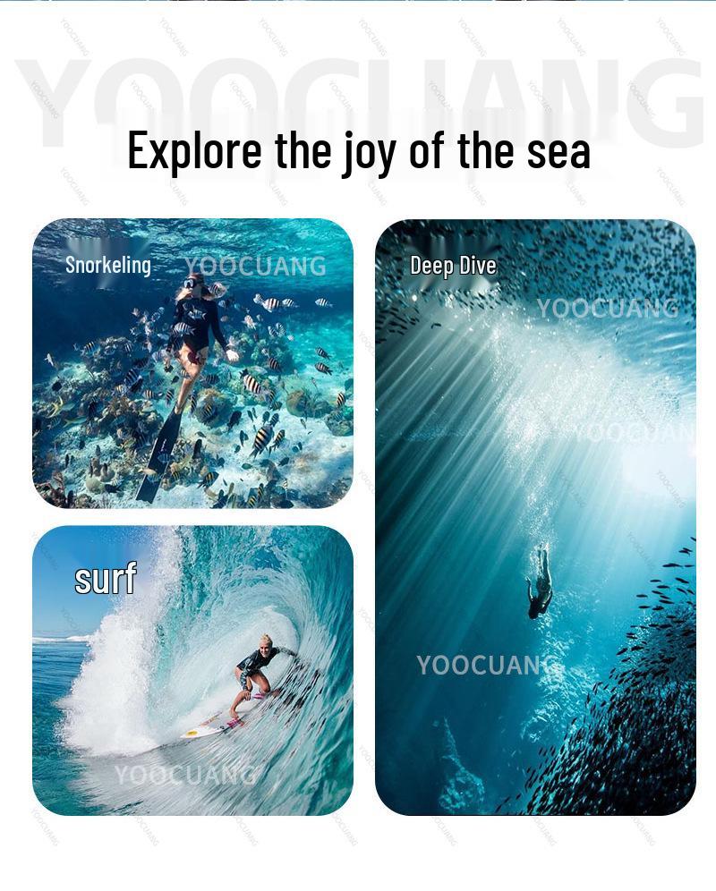 Magnetic Waterproof Case for DJI Action 6: 60m Deep Underwater Protective Cover with Vertical & Horizontal Quick Release