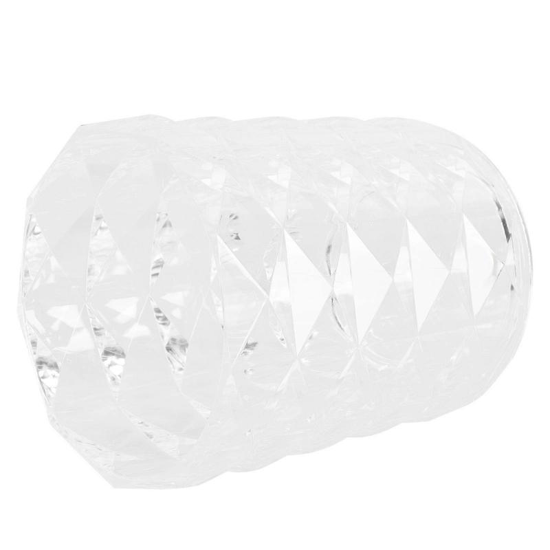 White Storage Case for Makeup Brushes and Lipsticks with Transparent Design Practical and Durable 1Pc