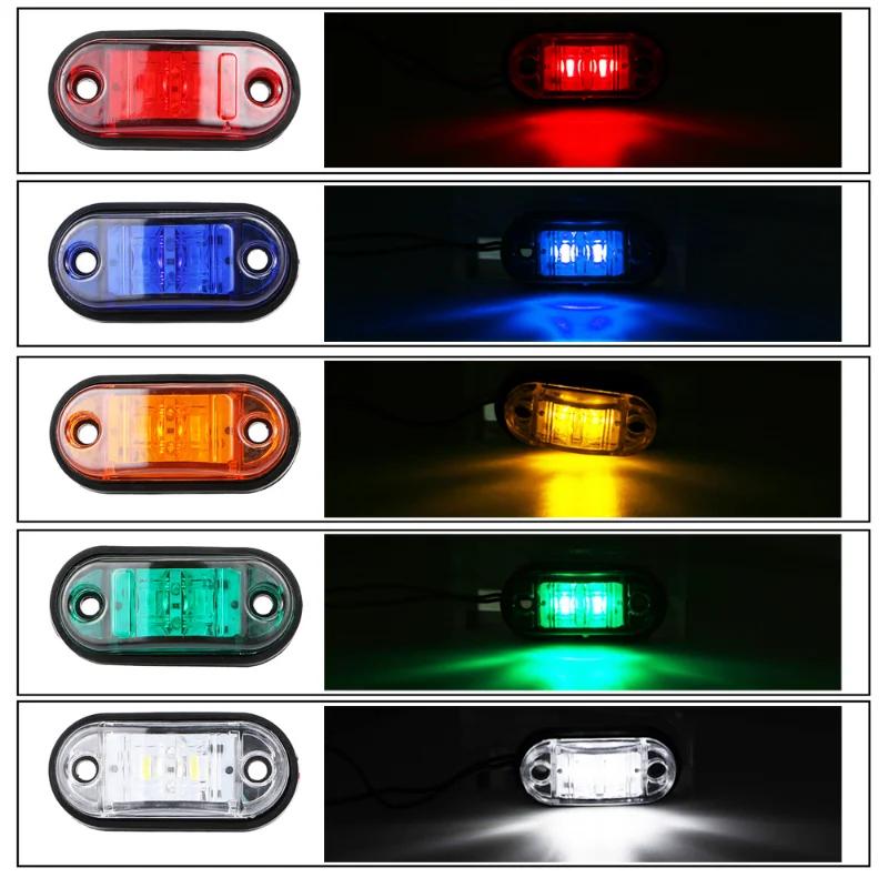 1 Pc/Pair 24v 12v Durable LED Side Marker Lights For Trucks Side Clearance Marker Light Clearance Lamp