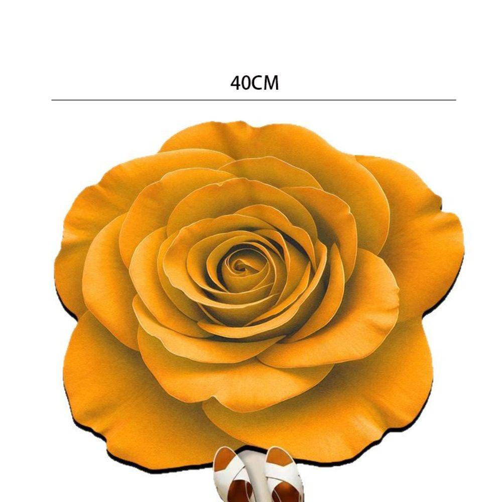 Algae Mud Flower Carpet Non-slip Bathroom Floor Mat Creative Blanket  for Bedside Cloakroom