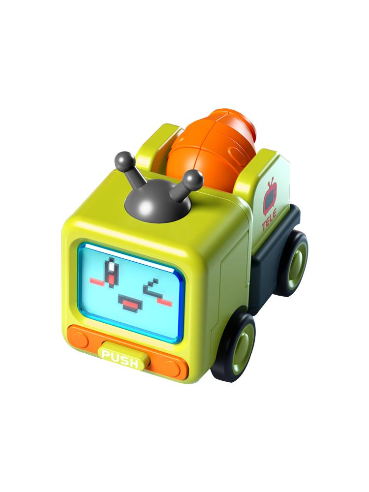 

Творческие игрушки Столкновение Деформация Инженерный грузовик Образование Игрушка Подарок Для Детей Variant crane-Green