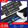 Adesivo per Auto 4 Pezzi Adesivo per Auto in Fibra di Carbonio Soglia Porta Auto Adesivi Impermeabili Per Skoda Octavia MK2 MK3 2 3 A7 Fabia Karoq K