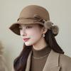 Autumn And Winter Hat Women'S New French Top Hat Women'S Fashion Versatile Wool Lady Hat Women'S Bucket Hat Women'S Winter