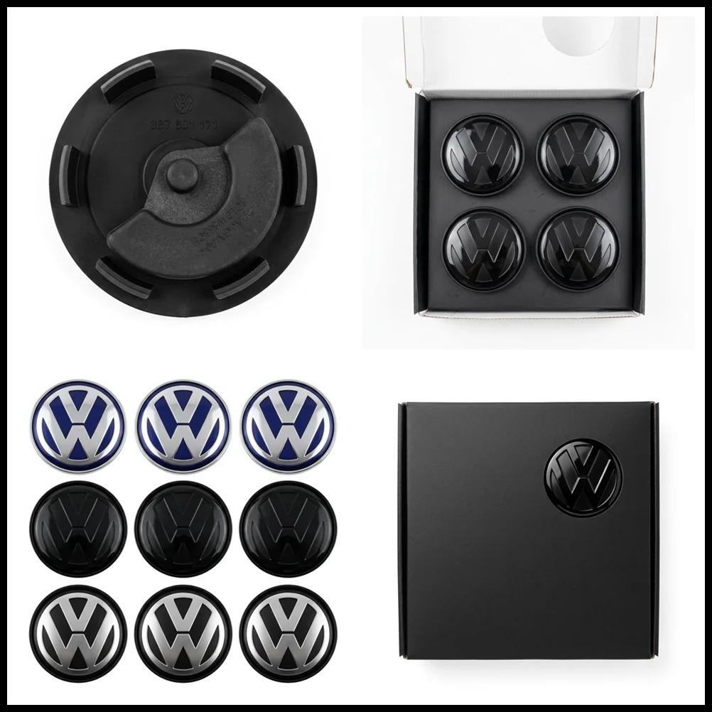 2026 New 4pcs Set VW Floating Car Wheel Center Caps 56mm/65mm Hubcap Covers for VW Jetta MK5 Golf Passat CC Styling 3B7601171 1J0601171