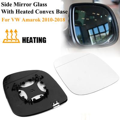 Left Right Side Mirror Glass With Heated Convex Base For VW Amarok 2010-2018 Transporter Multivan 2010- Caravelle 2014-2018