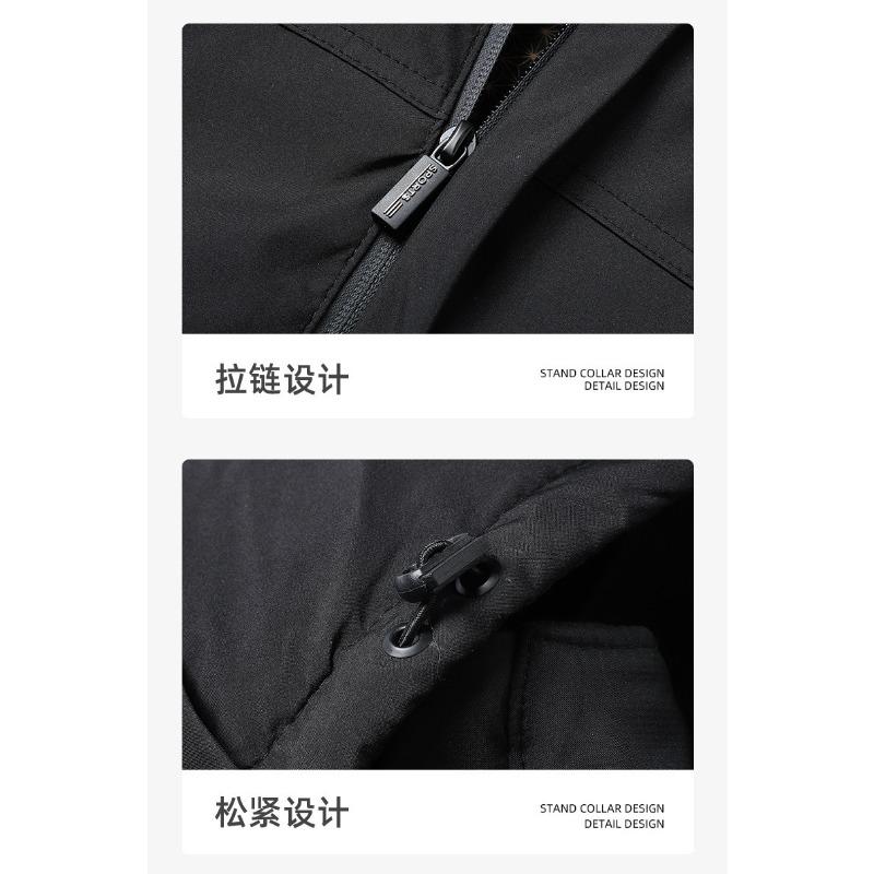 Autumn and winter new graphene cotton jacket men's winter cotton jacket dad suit fleece outdoor jacket thickened men's trend cotton clothes