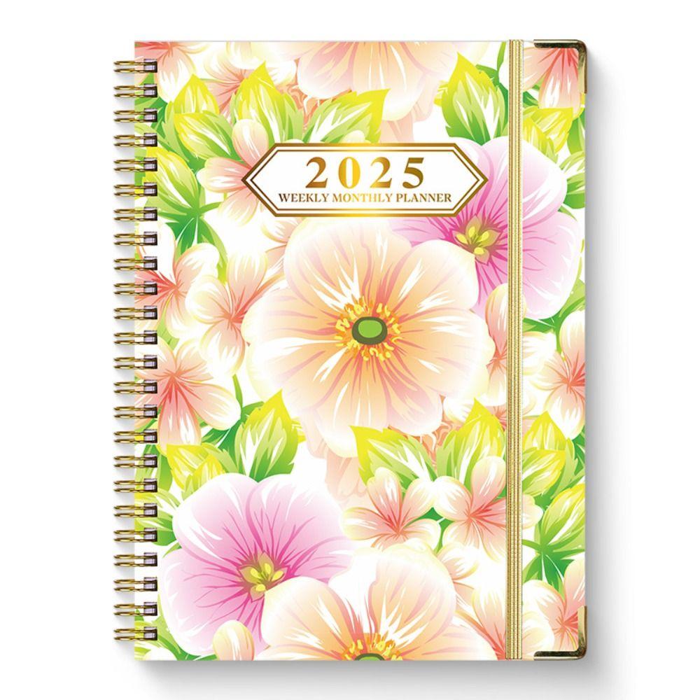 Thicken 2025 Agenda Planner Notebook Time Organizer Diary Notebook A5  Schedules Notepad  Study