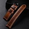 Retro Oil Wax Leather Watch Band high-quality cowhide Watchband 20mm Universal SmartWatch Bands For Huawei Xiaomi Panda Straps